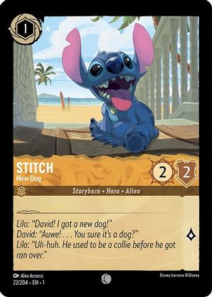 Stitch (New Dog) - 22/204 - Common available at 401 Games Canada