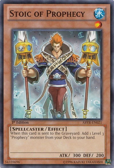 Stoic of Prophecy - ABYR-EN021 - Common - 1st Edition available at 401 Games Canada