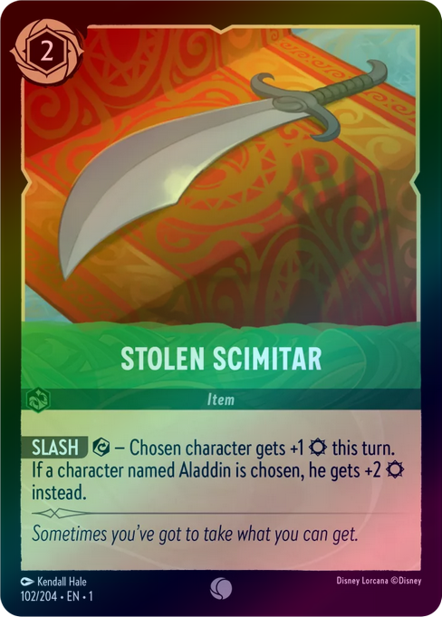 Stolen Scimitar - 102/204 - Common (Foil) available at 401 Games Canada