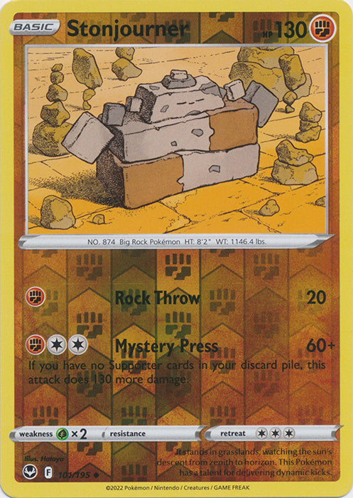Stonjourner - 101/195 - Uncommon - Reverse Holo available at 401 Games Canada