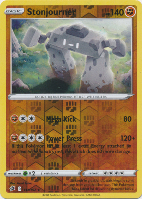Stonjourner - 111/192 - Holo Rare - Reverse Holo available at 401 Games Canada