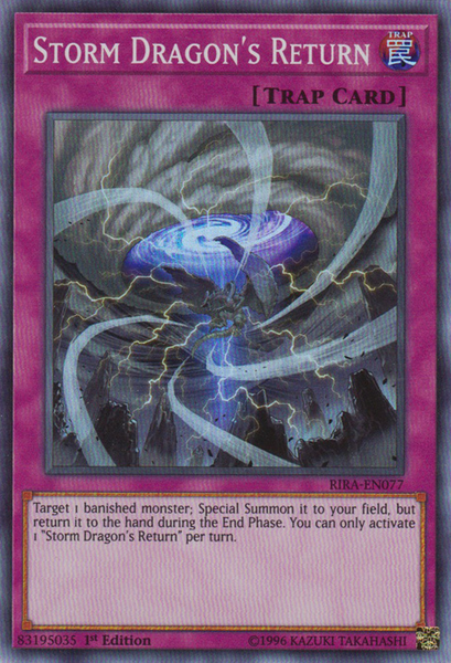 Storm Dragon's Return - RIRA-EN077 - Super Rare - 1st Edition available at 401 Games Canada