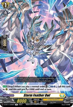 Storm Feather Owl - D-BT11/049EN - Rare available at 401 Games Canada