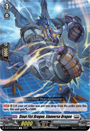 Stout Fist Dragon, Elanverse Dragon - D-BT12/078EN - Common available at 401 Games Canada