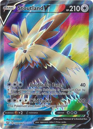 Stoutland V - 157/163 - Full Art Ultra Rare available at 401 Games Canada