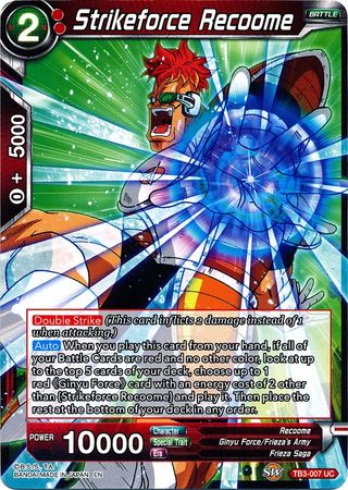 Strikeforce Recoome - TB3-007 - Uncommon available at 401 Games Canada