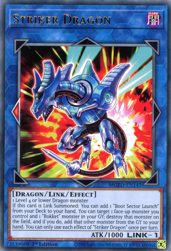 Striker Dragon - MGED-EN145 - Rare - 1st Edition available at 401 Games Canada