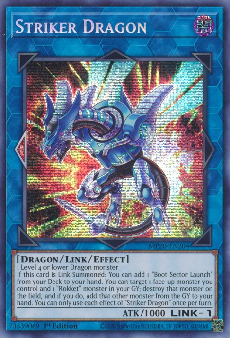 Striker Dragon - MP20-EN204 - Prismatic Secret Rare - 1st Edition available at 401 Games Canada