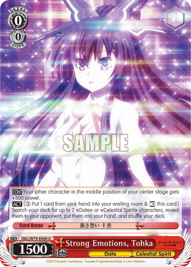 Strong Emotions, Tohka - DAL/W79-E060 - Uncommon available at 401 Games Canada