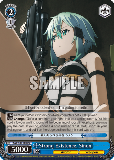 Strong Existence, Sinon - SAO/S47-E86 - Uncommon available at 401 Games Canada