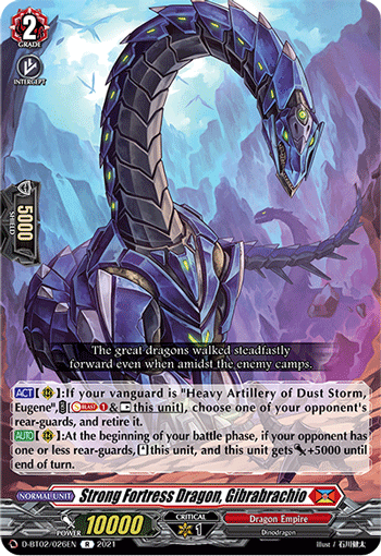 Strong Fortress Dragon, Gibrabrachio - D-BT02/026 - Rare available at 401 Games Canada