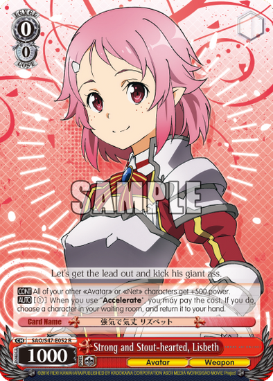 Strong and Stout-hearted, Lisbeth - SAO/S47-E052 - Rare available at 401 Games Canada