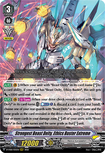 Strongest Beast Deity, Ethics Buster Extreme - D-VS06/035 - Triple Rare available at 401 Games Canada