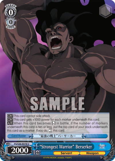 "Strongest Warrior" Berserker - FS/S36-E078 - Uncommon available at 401 Games Canada