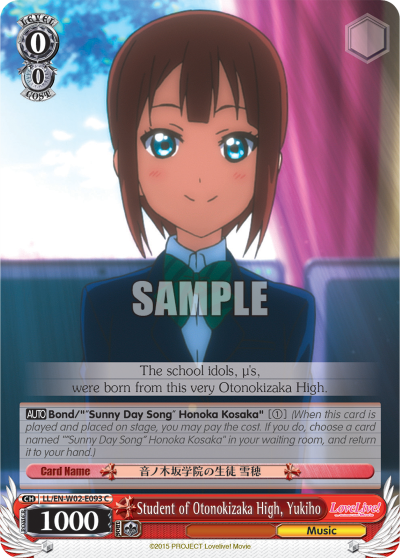 Student of Otonokizaka High, Yukiho - LL/EN-W02-E093 - Common available at 401 Games Canada