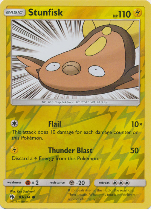 Stunfisk - 83/214 - Common - Reverse Holo available at 401 Games Canada