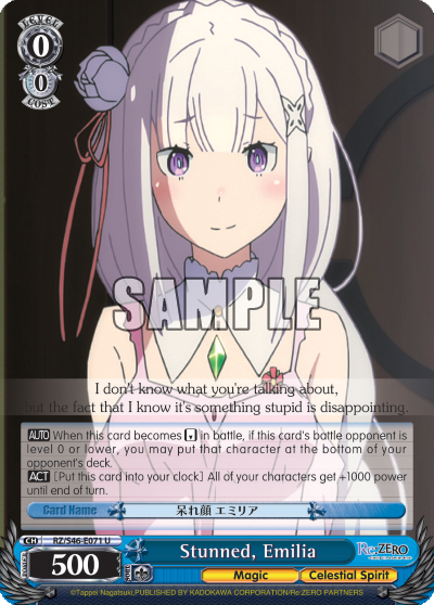 Stunned, Emilia - RZ/S46-E071 - Uncommon available at 401 Games Canada