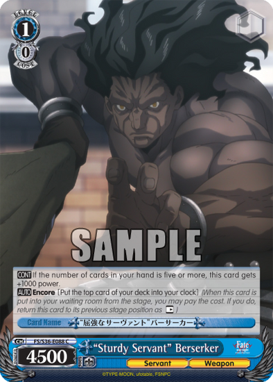 "Sturdy Servant" Berserker - FS/S36-E088 - Common available at 401 Games Canada