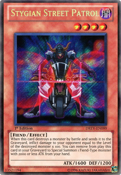 Stygian Street Patrol - DREV-EN099 - Secret Rare - 1st Edition available at 401 Games Canada