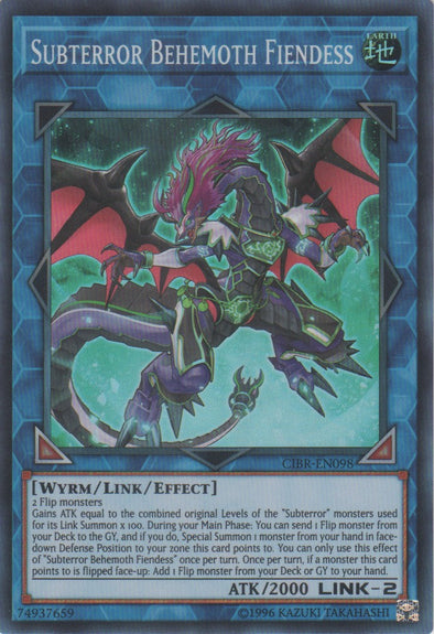 Subterror Behemoth Fiendess - CIBR-EN098 - Super Rare - Unlimited available at 401 Games Canada