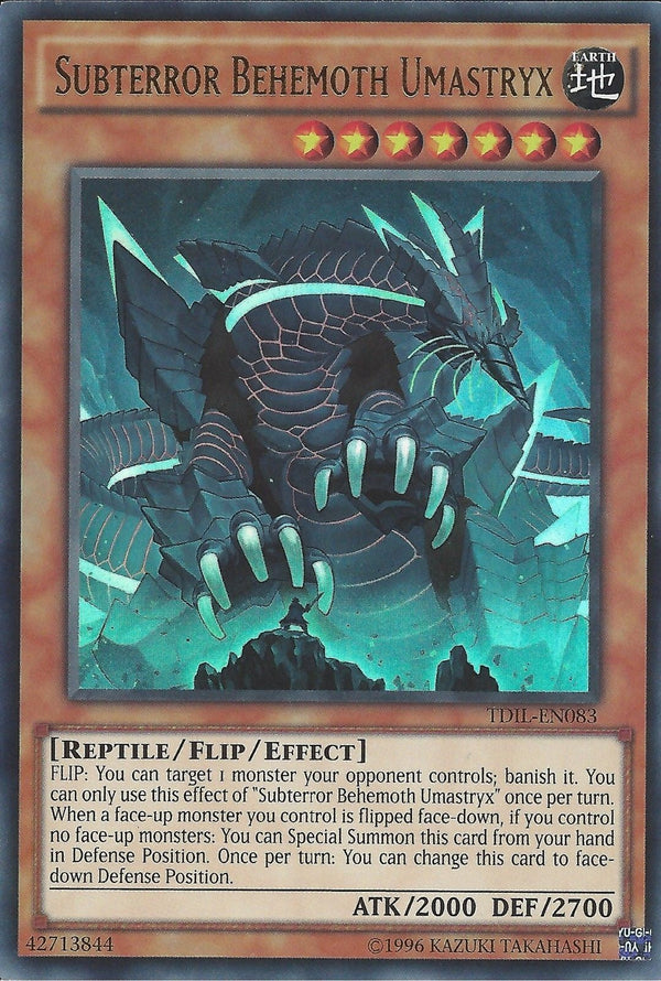 Subterror Behemoth Umastryx - TDIL-EN083 - Ultra Rare - Unlimited available at 401 Games Canada