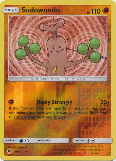 Sudowoodo - 110/214 - Uncommon - Reverse Holo available at 401 Games Canada