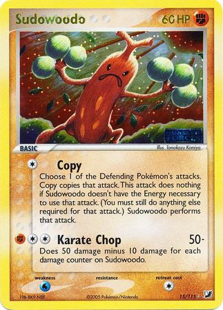 Sudowoodo - 15/115 - Holo Rare - Reverse Holo available at 401 Games Canada