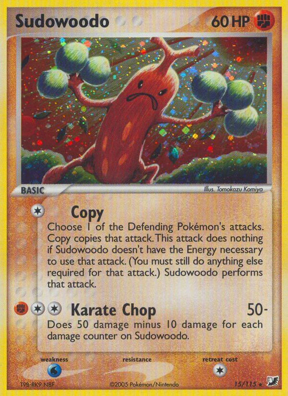 Sudowoodo - 15/115 - Holo Rare available at 401 Games Canada