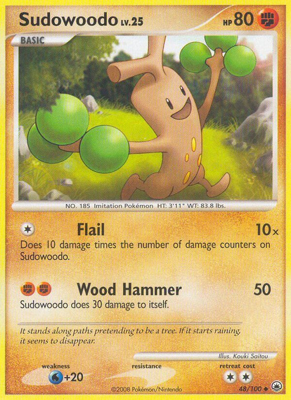 Sudowoodo - 48/100 - Uncommon available at 401 Games Canada