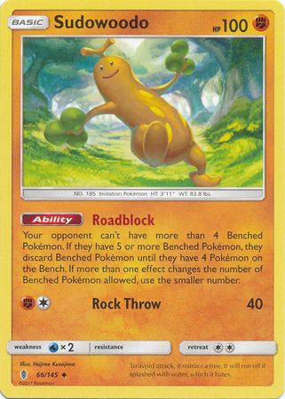 Sudowoodo - 66/145 - Uncommon available at 401 Games Canada