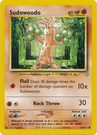 Sudowoodo - 77/111 - Common - Unlimited available at 401 Games Canada