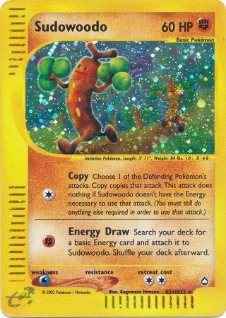 Sudowoodo - H24/H32 - Holo available at 401 Games Canada