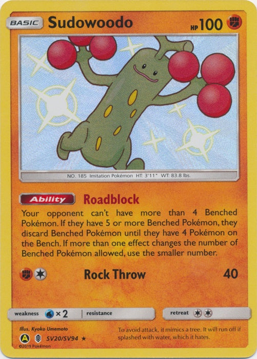 Sudowoodo - SV20/SV94 - Shiny Rare available at 401 Games Canada