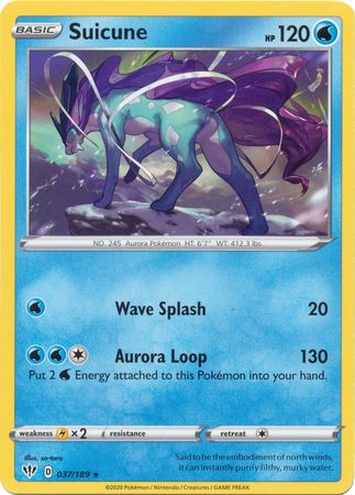 Suicune - 037/189 - Rare - Theme Deck Exclusive available at 401 Games Canada