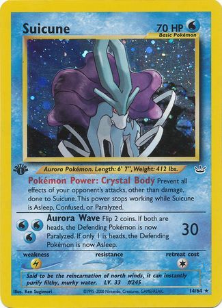 Suicune - 14/64 - Holo - 1st Edition available at 401 Games Canada