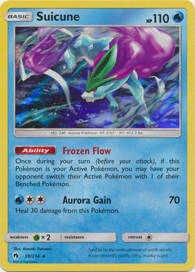 Suicune - 59/214 available at 401 Games Canada