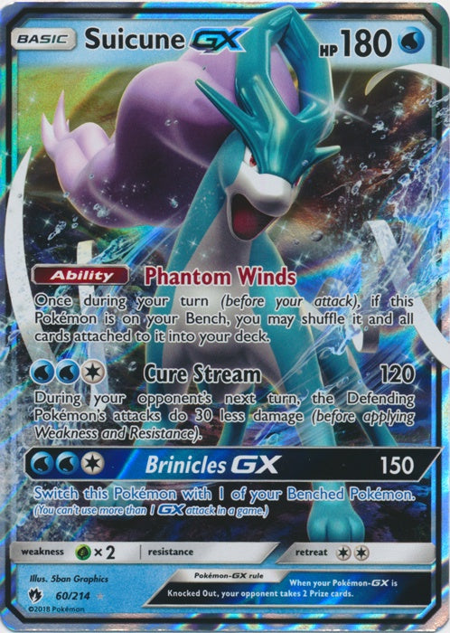 Suicune GX - 60/214 - Ultra Rare available at 401 Games Canada