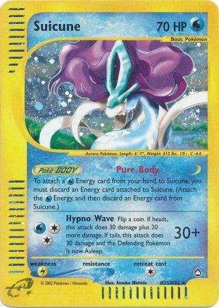 Suicune - H25/H32 - Holo available at 401 Games Canada