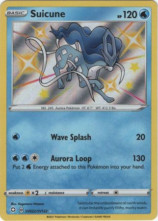 Suicune - SV022/SV122 - Shiny Rare available at 401 Games Canada