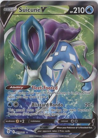 Suicune V - 173/203 - Full Art Ultra Rare available at 401 Games Canada