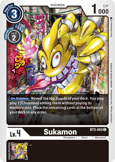 Sukamon - BT3-063 - Common available at 401 Games Canada