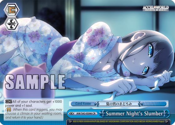 Summer Night's Slumber - AW/S43-E098 - Climax Rare available at 401 Games Canada