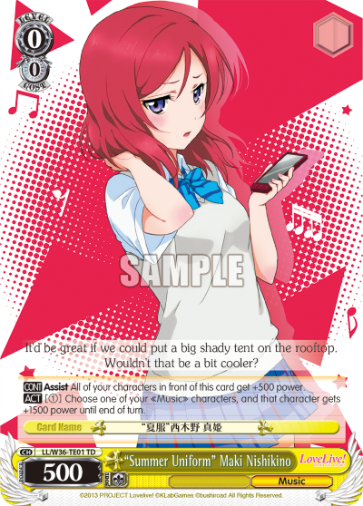 "Summer Uniform" Maki Nishikino - LL/W36-TE01 - Trial Deck available at 401 Games Canada