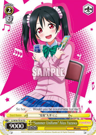 “Summer Uniform” Nico Yazawa - LL/W36-TE18 - Trial Deck available at 401 Games Canada