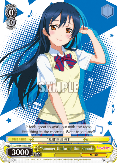 "Summer Uniform" Umi Sonoda - LL/W36-TE07 - Trial Deck available at 401 Games Canada