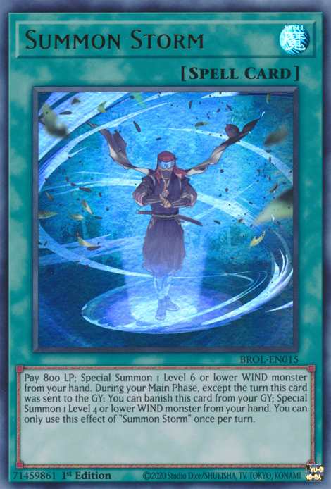 Summon Storm - BROL-EN015 - Ultra Rare - 1st Edition available at 401 Games Canada