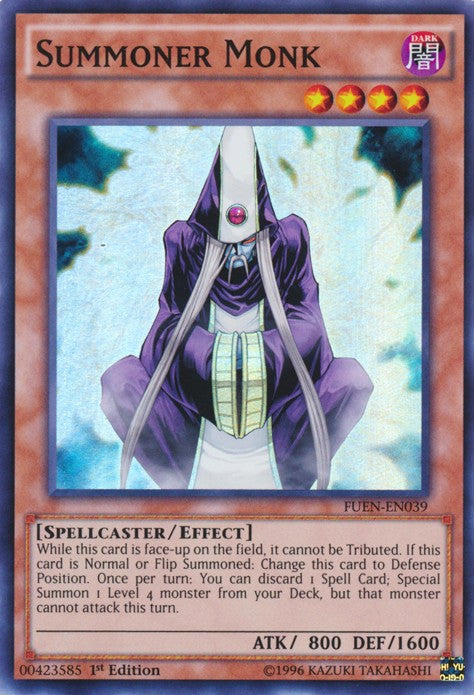 Summoner Monk - FUEN-EN039 - Super Rare - 1st Edition available at 401 Games Canada
