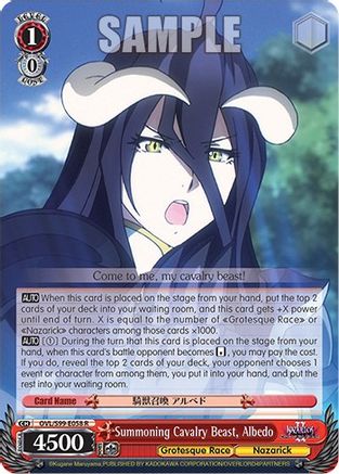 Summoning Cavalry Beast, Albedo - OVL/S99-E058 - Rare available at 401 Games Canada