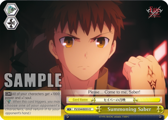 Summoning Saber - FS/S34-E035 - Climax Common available at 401 Games Canada