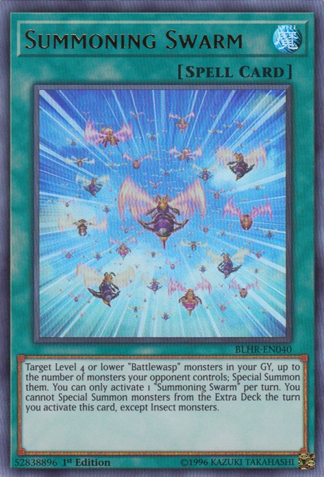 Summoning Swarm - BLHR-EN040 - Ultra Rare - 1st Edition available at 401 Games Canada